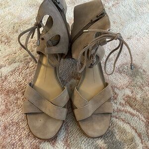 Gianni Bini heeled tie up sandals